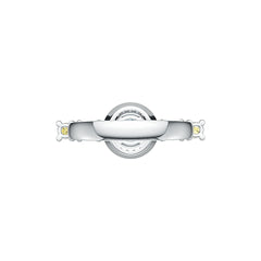 Sterling Silver Semi Mount Ring Setting RD 6x6mm OV 5x3mm DHJ