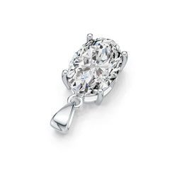Platinum Semi Mount Pendant Setting Oval OV 14X10mm DHJ