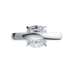 18K Gold Semi Mount Ring Setting Cushion CU 10X10mm Diamond Accent DHJ