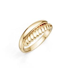 18K Gold Semi Mount Ring Setting Round Ro 6x6mm Syz Jewelry