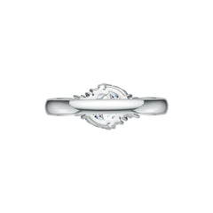 Sterling Silver Semi Mount Ring Setting Pear PE 6X4mm DHJ