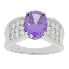 Platinum Semi Mount Ring Setting Oval OV 10X8mm Diamond Accent DHJ
