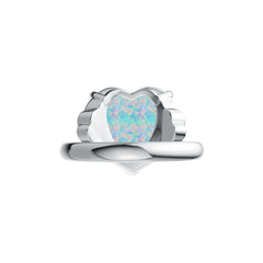 10K Gold Semi Mount Ring Setting Heart HT 15X15mm Crown 17969R Syzjewelry