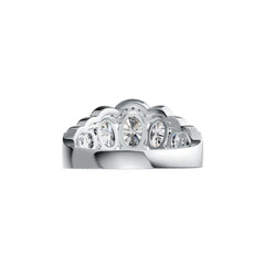 14K Gold Semi Mount Ring Setting Oval OV 7X5mm OV 6X4mm OV 4X3mm Tiara Theme Diamond Accent DHJ