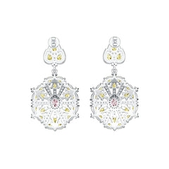 Sterling Silver Semi Mount Earrings Setting Oval OV 5X4mm PE 4X3mm DHJ