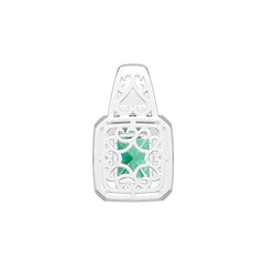 10K Gold Semi Mount Pendant Setting Emerald OCT 10X8mm DHJ
