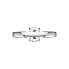 Platinum Semi Mount Ring Setting Oval OV 8X6mm Solitaire DHJ