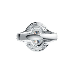 10K Gold Semi Mount Ring Setting Oval OV 10X8mm Halo Split Shank Moissanite Accent DHJ