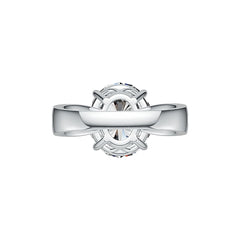 10K Gold Semi Mount Ring Setting Oval OV 14X12mm Moissanite Accent Syzjewelry