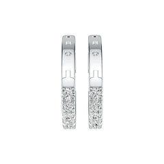 18K Gold Semi Mount Earrings Setting Round RD 4x4mm DHJ