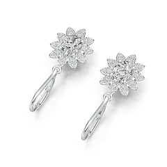 14K Gold Semi Mount Earrings Setting Oval OV 7x5mm Diamond Accent DHJ