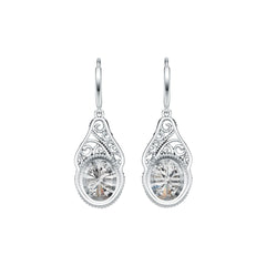 10K Gold Semi Mount Earrings Setting Oval OV 10X8mm DHJ