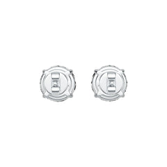 Sterling Silver Semi Mount Earrings Setting Round RD 7.5mm DHJ