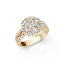 Platinum Semi Mount Ring Setting Round Ro 3x3mm Diamond Accent Syz Jewelry
