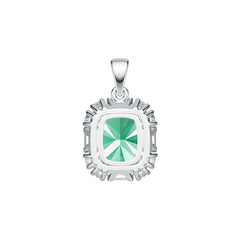 Sterling Silver Semi Mount Pendant Setting Cushion CU 12X10mm DHJ