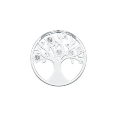 18K Gold Semi Mount Pendant Setting Round RD 4mm 3mm 2mm Tree Of Life Theme DHJ
