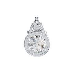 Sterling Silver Semi Mount Pendant Setting Round RD 8x8mm DHJ