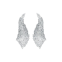 Platinum Semi Mount Earrings Setting Oval OV 4X3mm PE 4X3mm RD 3X3mm DHJ
