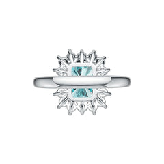 Sterling Silver Semi Mount Ring Setting Emerald OCT 9X7mm Syzjewelry