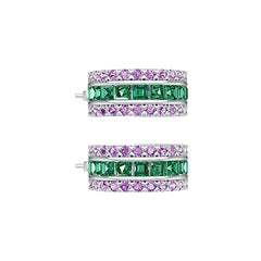 Sterling Silver Semi Mount Earrings Setting Princess SQ 3X3mm DHJ