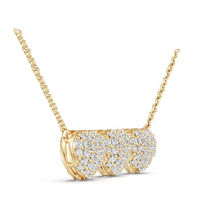 14K Gold Semi Mount Necklace Setting Round Ro 6x6mm Syz Jewelry