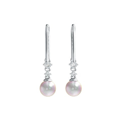 10K Gold Semi Mount Earrings Setting Round RD 8x8mm Moissanite Accent DHJ