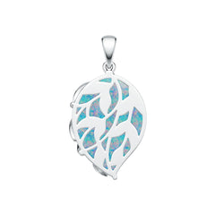 Sterling Silver Semi Mount Pendant Setting Pear PE 25X18mm Cabochon DHJ