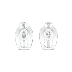 Sterling Silver Semi Mount Earrings Setting Oval OV 7x5mm Vintage Style Syzjewelry