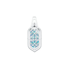 Sterling Silver Semi Mount Pendant Setting Oval OV 20X10mm Cabochon DHJ