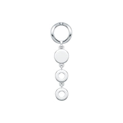 Sterling Silver Semi Mount Pendant Setting Round RD 1.0mm DHJ
