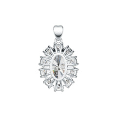 Sterling Silver Semi Mount Pendant Setting Oval OV 14X10mm DHJ