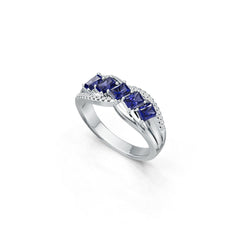 10K 14K Gold or 10K Gold Semi Mount Ring Setting Emerald Em 4x3mm Moissanite Accent Syzjewelry