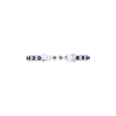 Sterling Silver Semi Mount Bracelet Setting Round RD 5x5mm Halo Syzjewelry