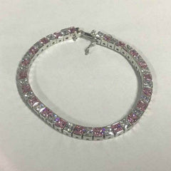14K Gold Semi Mount Bracelet Setting Princess SQ 4X4mm DHJ
