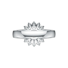 Sterling Silver Semi Mount Ring Setting Round RD 8x8mm DHJ