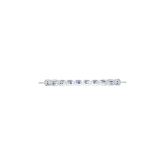 10K Gold Semi Mount Bracelet Setting Cushion Cu 7x5mm Moissanite Accent Syzjewelry