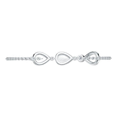 14K Gold Semi Mount Bracelet Setting Round RD 2.8mm DHJ