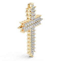 18K Gold Semi Mount Pendant Setting Marquise Ma 4x2mm Syz Jewelry