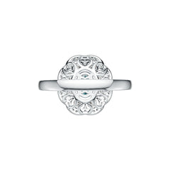 Sterling Silver Semi Mount Ring Setting Oval OV 7X5mm DHJ