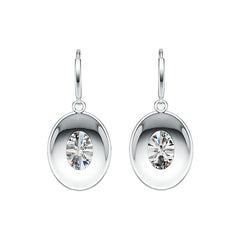14K Gold Semi Mount Earrings Setting Oval OV 14X10mm DHJ