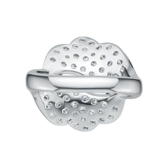 10K Gold Ring Leaf Theme with or Moissanite Moissanite Accent DHJ