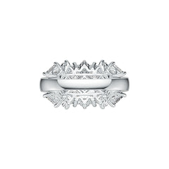 Platinum Semi Mount Ring Setting Princess SQ 4X4mm Diamond Accent DHJ