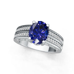 18K Gold Semi Mount Ring Setting Round Ro 5x8mm Syz Jewelry