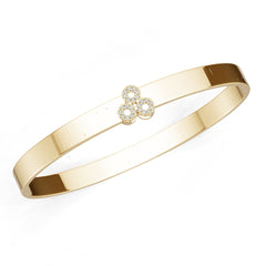 18K Gold Semi Mount Bracelet Setting Round Ro 6x6mm Syz Jewelry