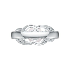 18K Gold Semi Mount Ring Setting Round RD 8.5mm Diamond Accent DHJ