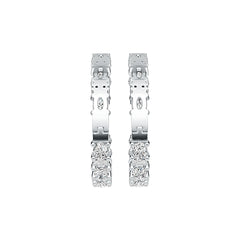 14K Gold Semi Mount Earrings Setting Oval OV 4X3mm Diamond Accent DHJ