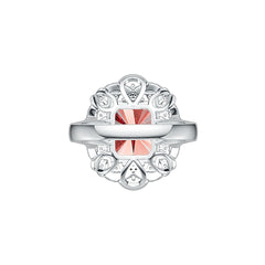 Sterling Silver Semi Mount Ring Setting Emerald OCT 12X10mm DHJ