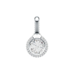 Sterling Silver Semi Mount Pendant Setting Round RD 10x10mm DHJ