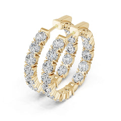 10K Gold Semi Mount Earrings Setting Round Ro 6x6mm Syz Jewelry