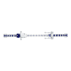 Sterling Silver Semi Mount Bracelet Setting Round RD 5x5mm DHJ